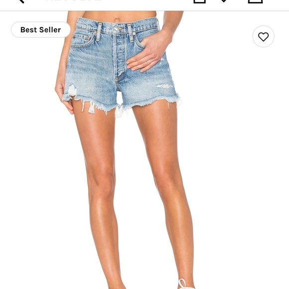 AGOLDE - Park Vintage Cut Off Shorts - Picture 1 of 7